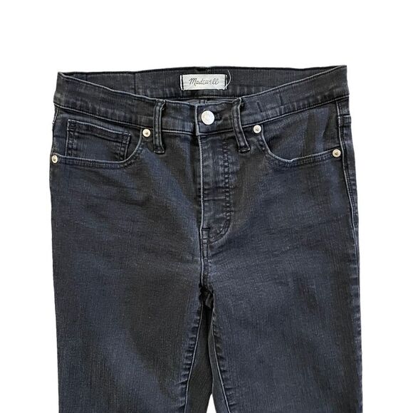 MADEWELL 9" High Rise Skinny Jeans Black Size 28 - Picture 2 of 8